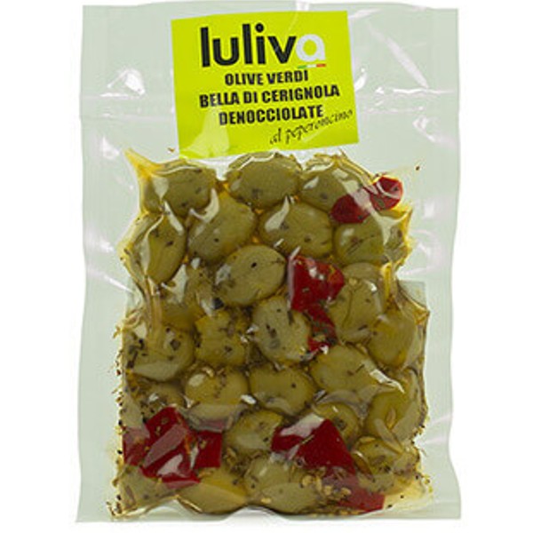 Traiškytos aštrios žaliosios alyvuogės su kauliukais - Image 3