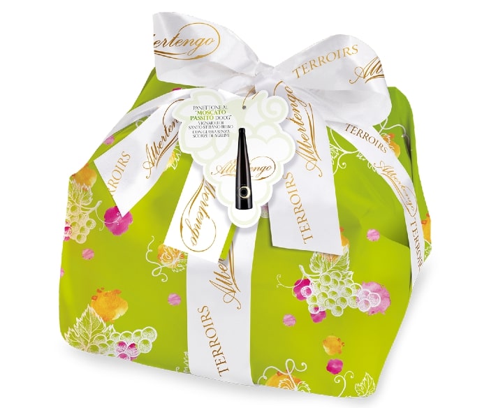 Panettone pagardintas di Santo Stefano Belbo vyninės Moscato Passito vynu